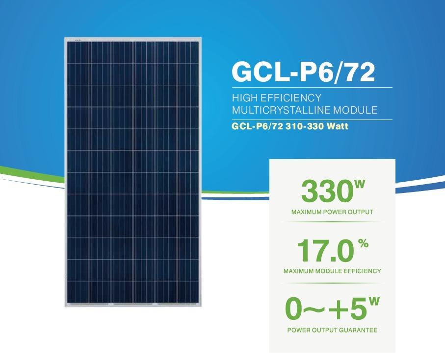 modulo painel placa solar gcl 330w